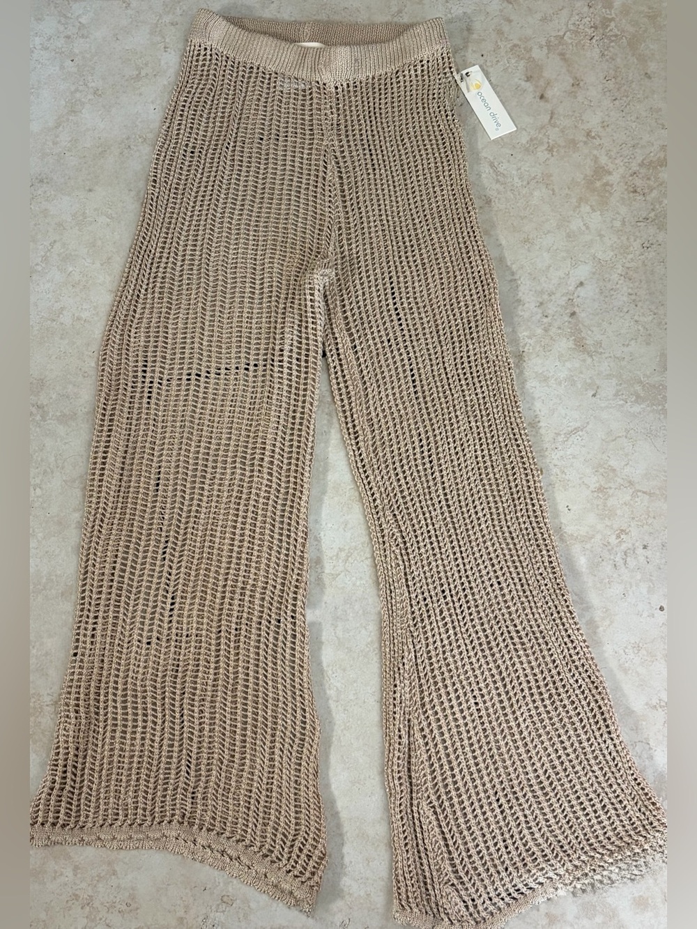Ocean Drive Crochet Pants Womens Sz Large NWT
